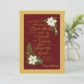 Born This Day – Luke 2:11 Christmas Blessing シーズンカード (スタンド正面)