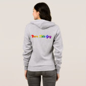 Born This Gay – 太い虹のLGBTQ+プライド パーカ (裏面フル)