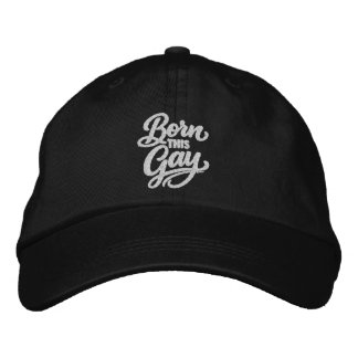 Born This Gay Pride 刺繍入りキャップ