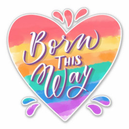 Born this Way プライドハート シール