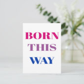 Born this way - Bisexual Pride ポストカード (スタンド正面)