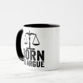 Born To Argue -  Lawyer Gift - Funny Lawyer Gift マグカップ (正面左)