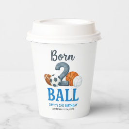 Born To Ball Sports Second Birthday  紙コップ