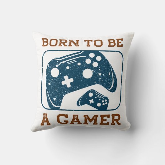 Born to be a gamer クッション (裏面)