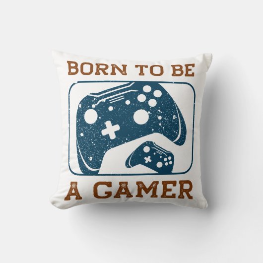 Born to be a gamer クッション (正面)