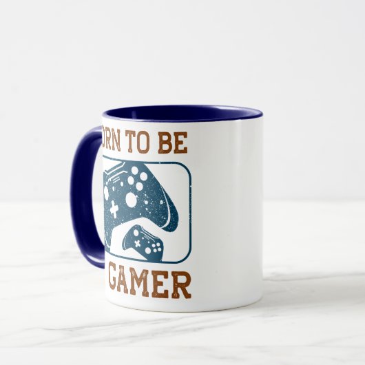 Born to be a gamer マグカップ (正面左)