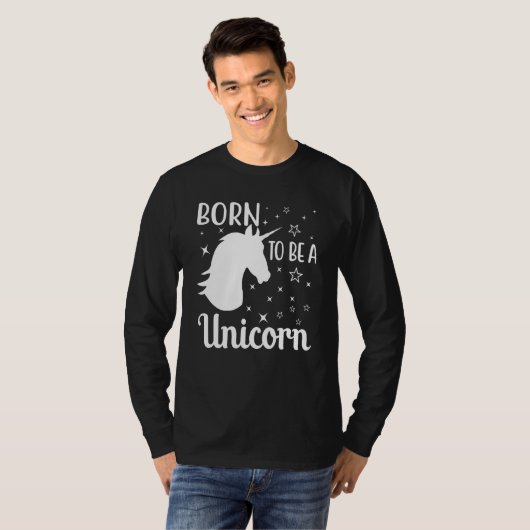 Born To Be A Unicorn Tシャツ (正面フル)
