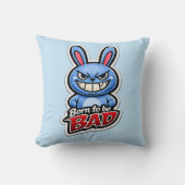 🐰😈 “Born to Be Bad” Pillow 💥🛋️ クッション (正面)