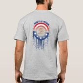 Born to Be Free 愛国鷲デザイン | 大人用 Tシャツ (裏面)