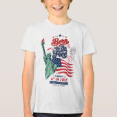 Born to Be Free - 7月4日 独立記念日 トライブレンドTシャツ (正面)