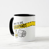 Born to be quarantined マグカップ (正面左)