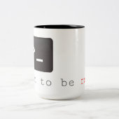 born to be root ツートーンマグカップ (中央)