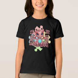 Born to Be Unique – Cute Dragon - Double トライブレンドTシャツ