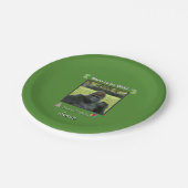 Born to Be Wild Gorilla Birthday Fun ペーパープレート (アングル)