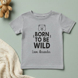 Born to Be Wild  Personalized Toddle T-Shirt ベビーTシャツ