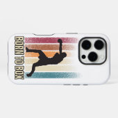 "Born to Box" レトロボクシングアート iPhoneケース (裏面横)