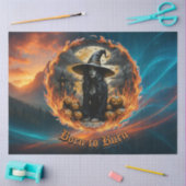 Born to Burn Dark Witch Gothic Tissue Paper 薄葉紙 (クラフト)