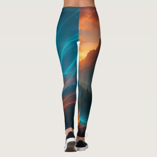 Born to Burn Gothic Witch Pattern Leggings レギンス (裏面)