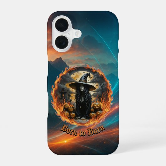 Born to Burn Witch iPhone Case 16ケース (裏面)