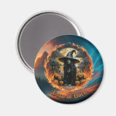 Born to Burn Witch & Jack Gothic Fridge Magnet マグネット (正面/裏面)