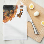 Born to Burn Witch Kitchen Towel Design キッチンタオル (四つ折り)