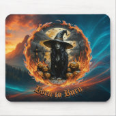 Born to Burn Witch Mousepad マウスパッド (正面)