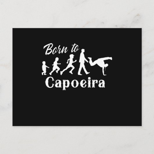 Born To Capoeira Evolution Dance Fight Brazilian G ポストカード (正面)