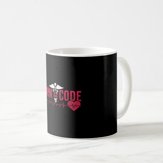 Born To Code Medical Coder ICD Coding Programmer コーヒーマグカップ (正面右)