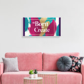 Born To Create 2 キャンバスプリント (インサイチュ (リビング))