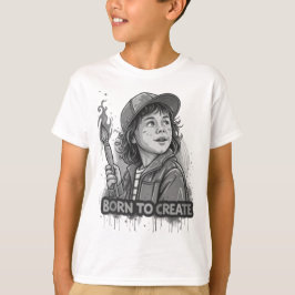 Born to Create – Colorful Graffiti Pop Art  Tシャツ