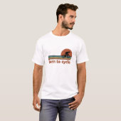 Born To Cycle - MTBマウンテンバイク 楽しいサイクリング Tシャツ (正面フル)