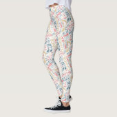 Born to Dance ブルー レッド ゴールド ID277 レギンス (左)