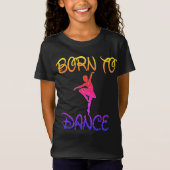 Born to Dance Rainbow Ballerina T-Shirt Tシャツ (正面)