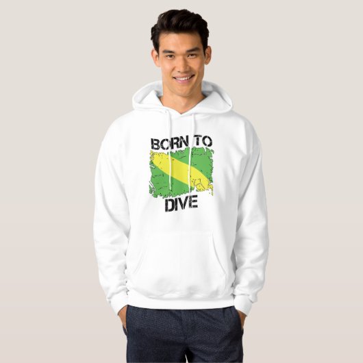Born to Dive Nitrox Flag Sweatshirt パーカ (正面フル)
