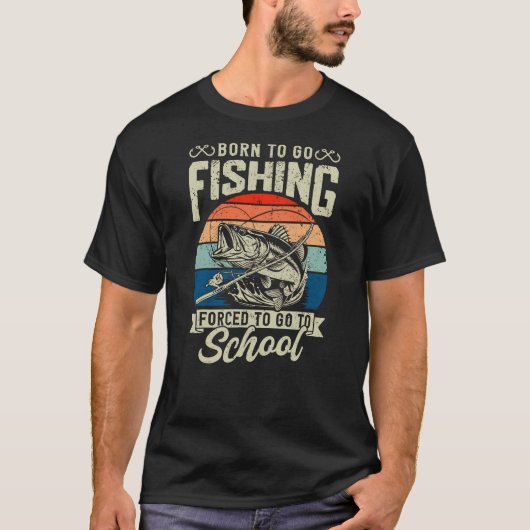 BORN TO FISH Tシャツ (正面)