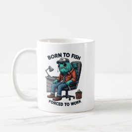 Born to Fish, Work Mug コーヒーマグカップ