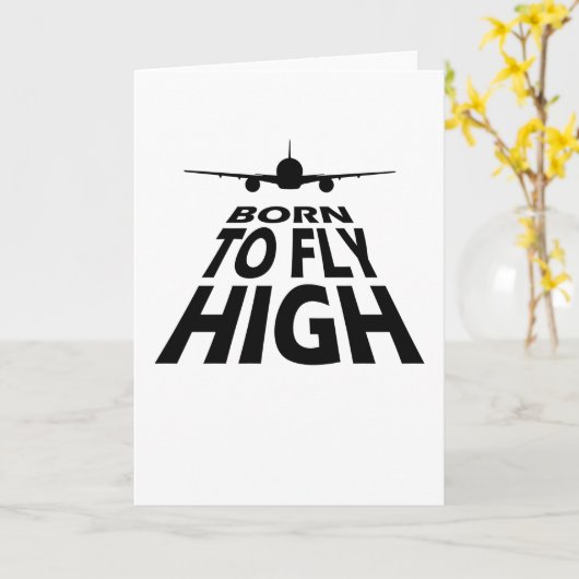 Born To Fly Pilot カード (黄色い花)