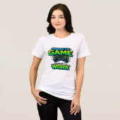 Born To Game 😎🎮 Forced To Work 💼⚡ Funny Gamer T トライブレンドＴシャツ (正面全面)