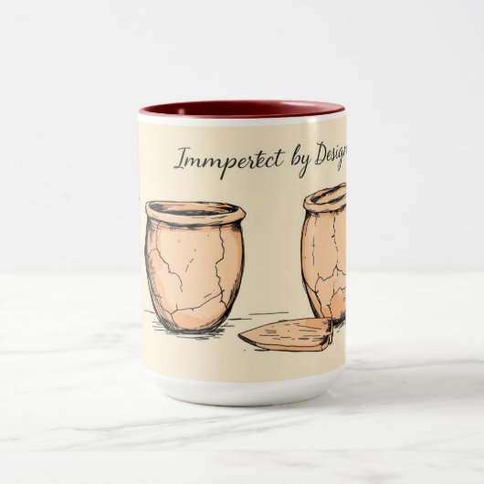 Born to Garden Botanical Illustration Gift マグカップ (中央)