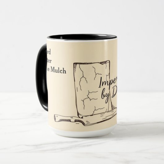 Born to Garden Forced to Work Funny Gift マグカップ (正面左)