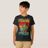 Born To Go Fishing Forced School Funny Boys Kids M Tシャツ (正面フル)