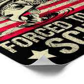 Born To Go Fishing Forced To Go To School B Fishin ポスター (角)