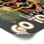 Born To Go Hunting Forced To Go 100 Days Of School ポスター (角)