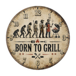 Born to Grill Funny BBQ Evolution カッティングボード