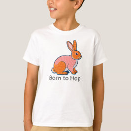 Born to hop Rabbit Illustration  Tシャツ