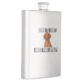 Born to Hunt. Bred for Loyalty. Vizsla Flask フラスク (右)