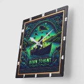 Born to Hunt Hunting at Dawn スクエア壁時計 (傾斜)