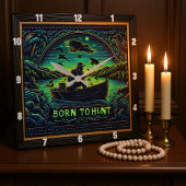 Born to Hunt Hunting at Dawn スクエア壁時計