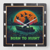 Born to Hunt The Hunter's Vigil スクエア壁時計 (正面)