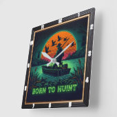 Born to Hunt The Hunter's Vigil スクエア壁時計 (傾斜)